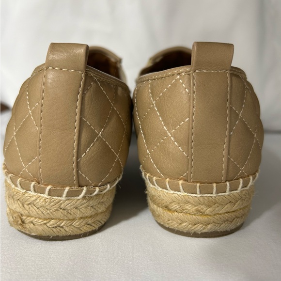 Steve Madden Palamo Quilted two tone Stitched Espadrille Natural Loafers Sz. 6.5 - Picture 12 of 15